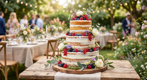 Naked Cake (nahý dort): Rustikální trend, který si zamilujete