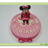 123. Marcipánový dort s modelovanou Minnie