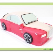 147.Modelovaný marcipánový 3D auto dort – malý