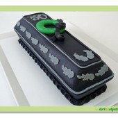 301.Marcipánový modelovaný 3D dort – Rakev