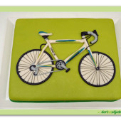 273. Marcipánový dort s cyklistickým kolem