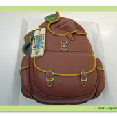 256. Marcipánový modelovaný dort – turistický batoh