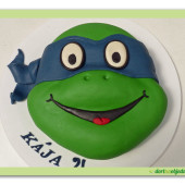 341. Marcipánový dort Želvy ninja – Leonardo
