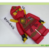 440. Lego Ninjago Kai – modelovaný 3D dort