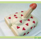 471. Erotický dort – 3D dort slipy s penisem