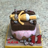 681. Modelovaný dort – Homer Simpson a Duff
